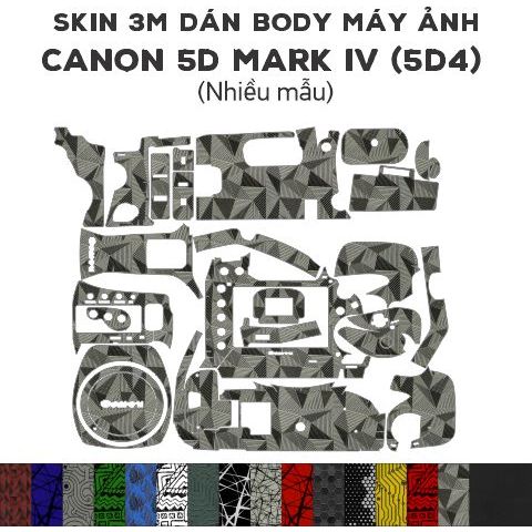 Skin 3M dán Canon 5D Mark IV (Nhiều mẫu) | Miếng film dán chống bám bẩn cho body máy 5D4