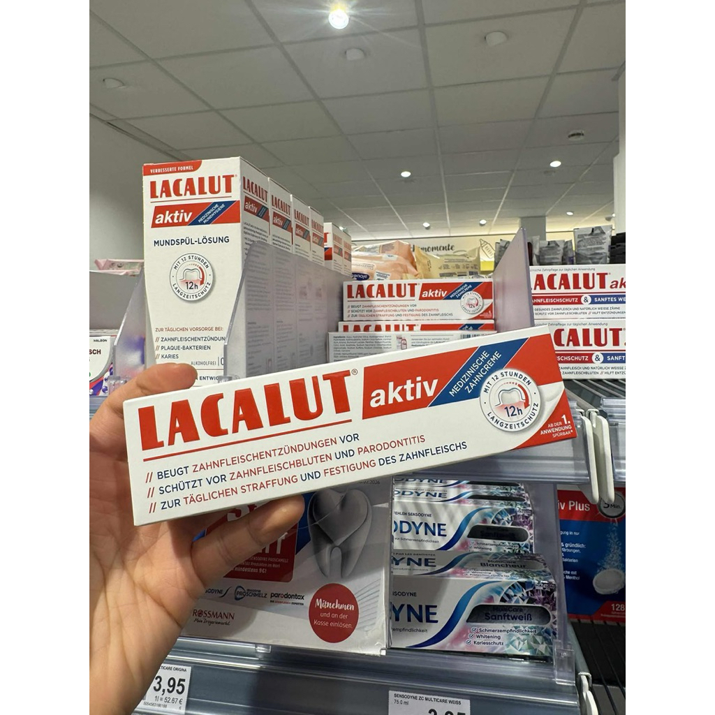 [ Mẫu mới ] Kem đánh răng lacalut Đức 100ml