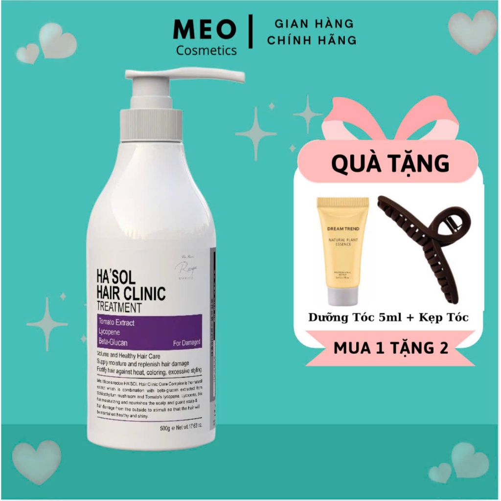 Kem Ủ Tóc Hasol Hair Clinic Treatment Phục Hồi Hư Tổn Và Giảm Gãy Rụng, Dưỡng Tóc Mềm Mượt, Chắc Kho