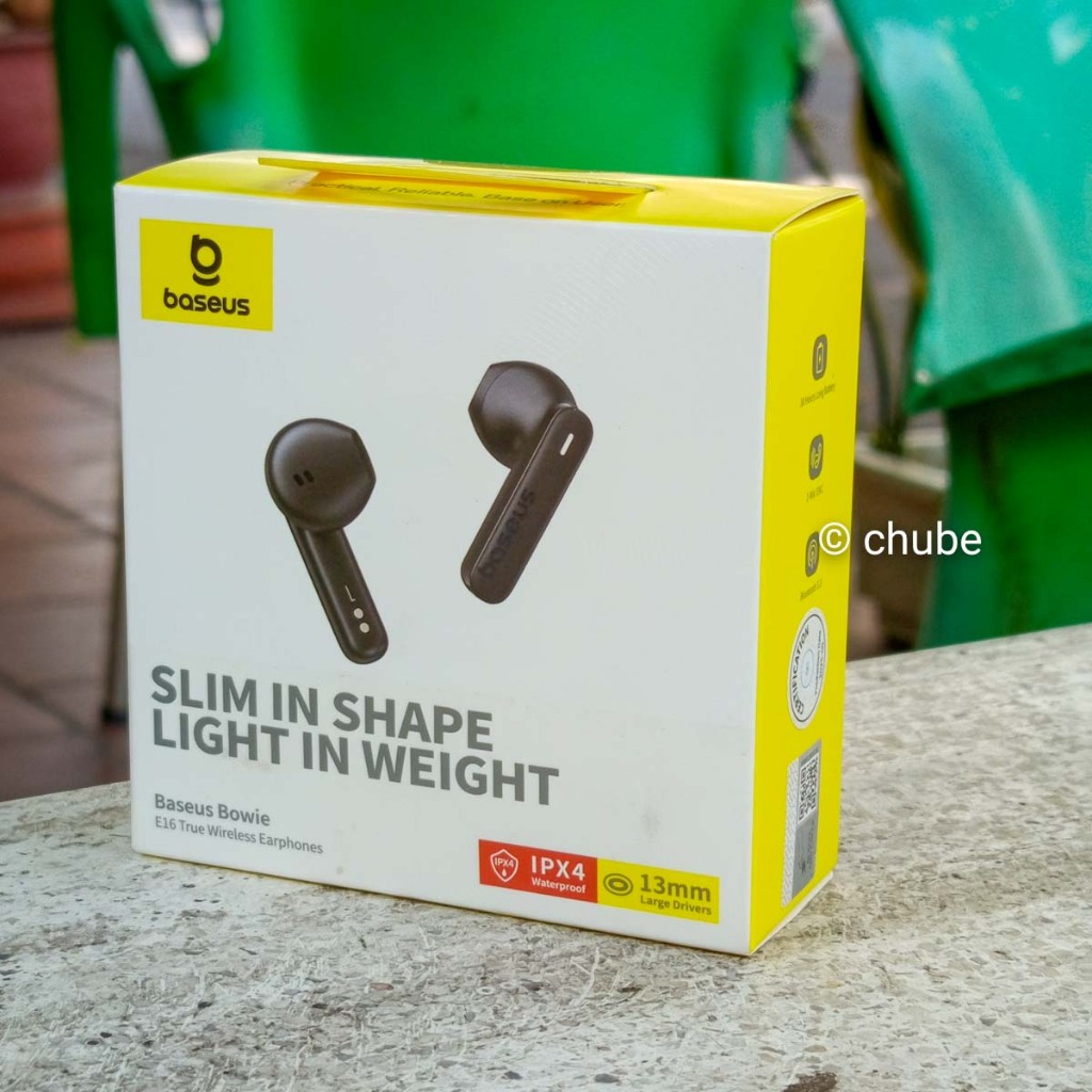 Tai nghe không dây Baseus Bowie E16 - TWS Bluetooth 5.3, IPX4, 30 giờ chơi nhạc, màu Stellar White/Cluster Black