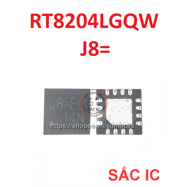 [R119] RT8204LGQW RT8204L 8204L 8204 J8= J8 ic nguồn trên bo mạch - Mới nguyên bản - Original NEW