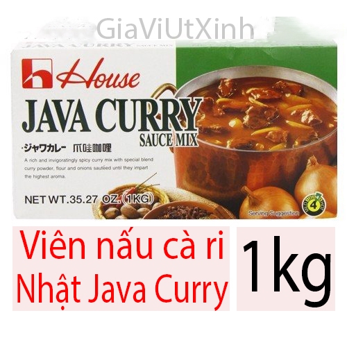 [NỘI ĐỊA NHẬT] VIÊN NẤU CÀ RI NHẬT JAVA CURRY 1KG - HOUSE FOODS