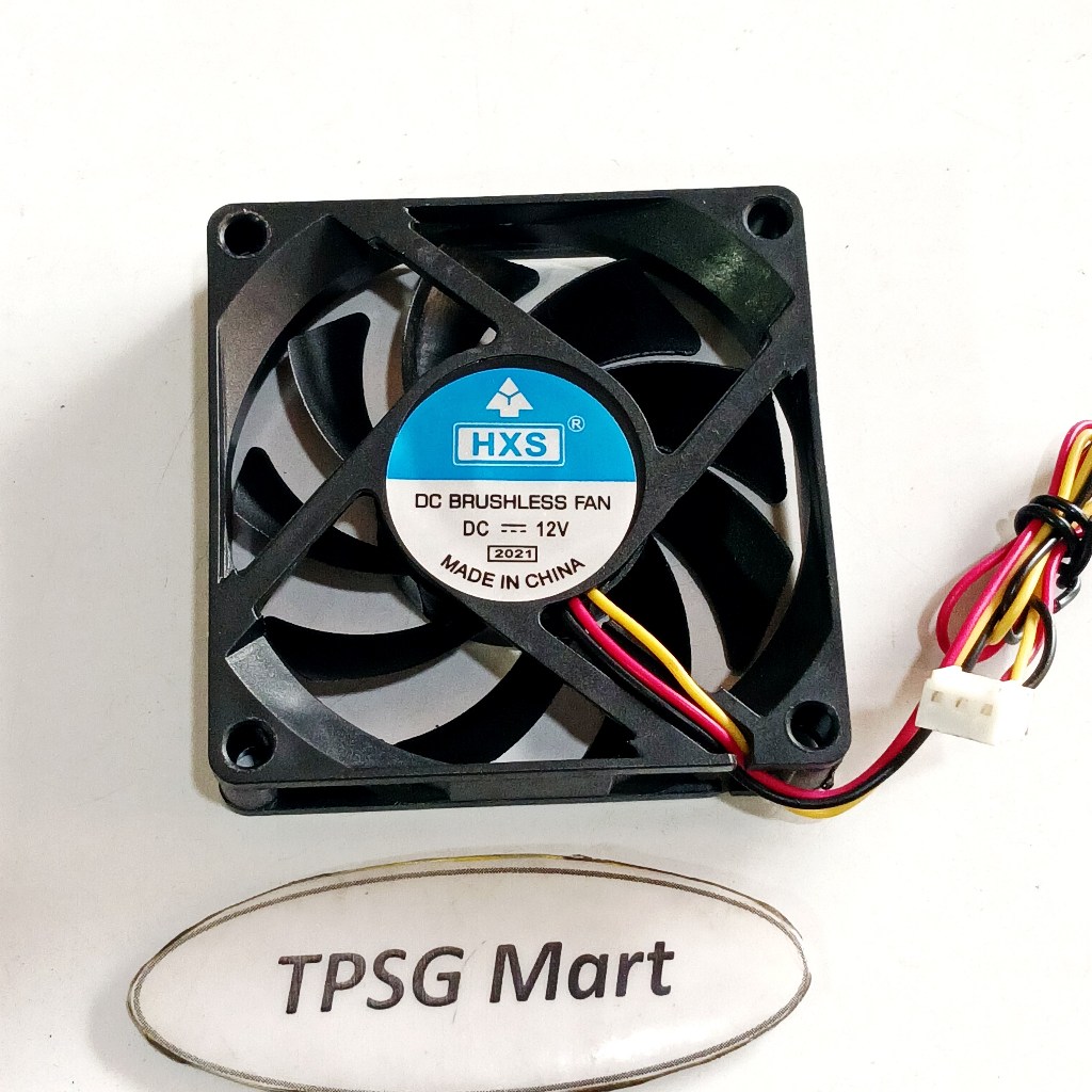 Quạt 7Cm, Cao 1.5Cm / Điện áp DC 12V, Quạt 3 dây đầu 3 Pin (Fan mới NEW)