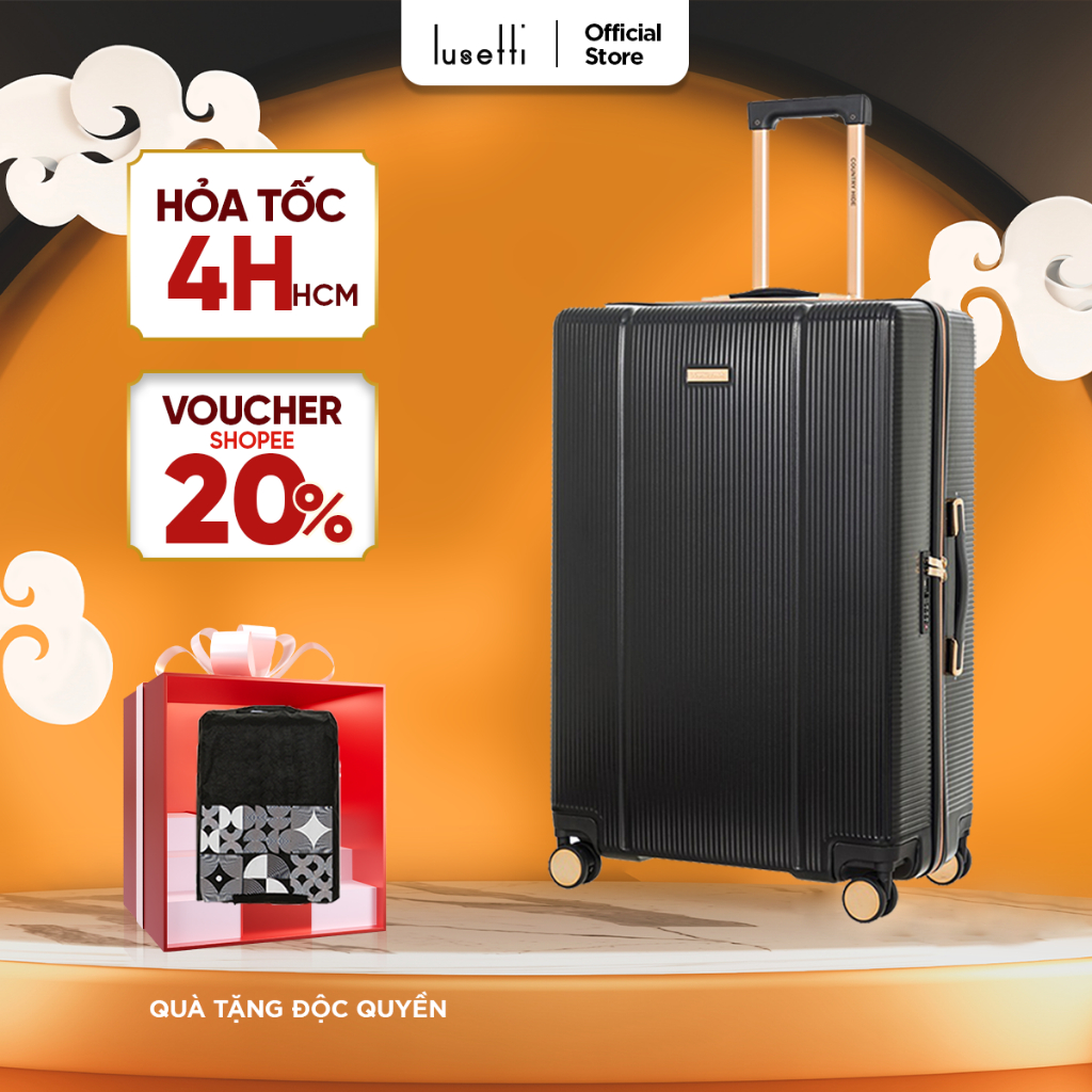 Vali Kéo Du Lịch Country Hide S20/S24/S28 MH061: Nhựa ABS Hạn Chế Trầy Xước, Khóa Số TSA Bảo Mật An 