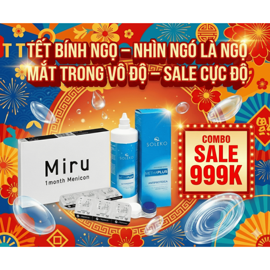 Miru 1 Month Menicon Kính Áp Tròng 1 Tháng Nhật Bản