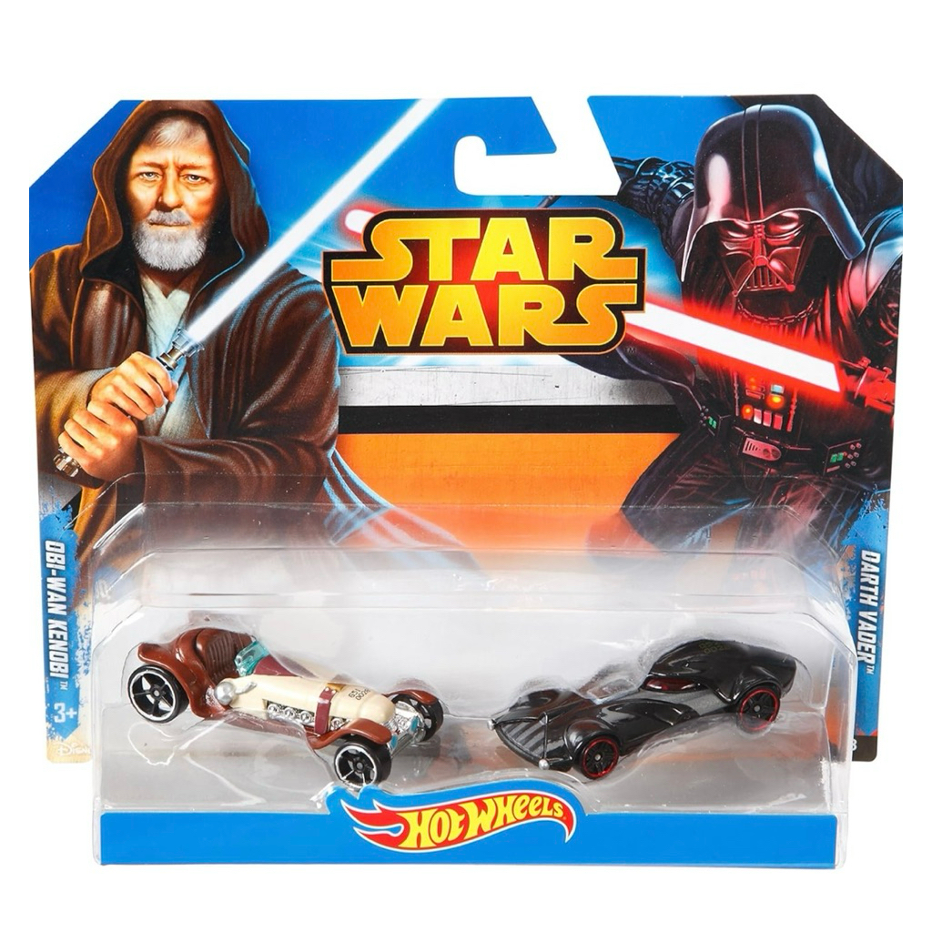Bộ 2 xe nhân vật Hot Wheels Star Wars Obi-Wan Kenobi vs. Darth Vader Character Car 2-Pack