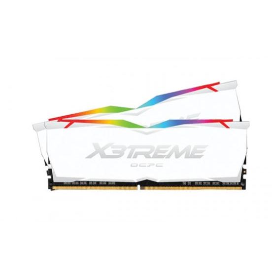 RAM Desktop OCPC X3TREME Aura RGB C16 32GB (2x16GB) DDR4 3200MHz White