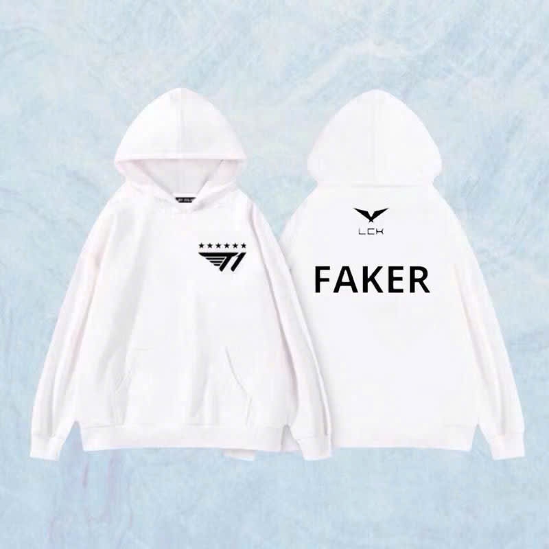 áo T1 , áo hoodie skt t1  - áo hoodie t1 in tên thành viên faker zeus oner keria gumayusi