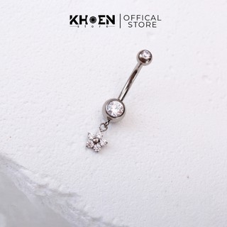 (1 Chiếc) Khuyên Rốn hoa mai tầng - Titanium F136 - Khoen Store
