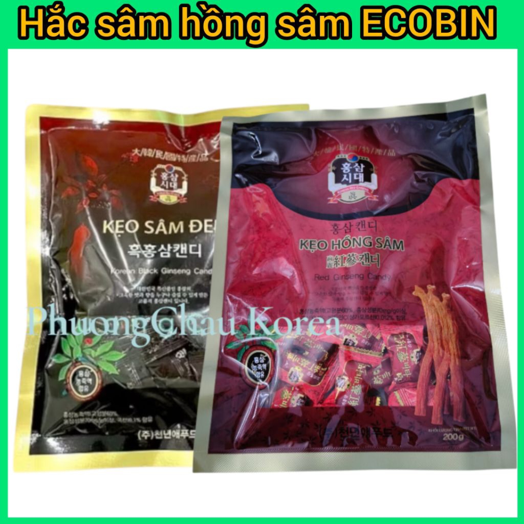 Kẹo hồng sâm hắc sâm (đóng gói VN)