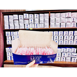 Hộp - 100 vỏ bọc Micro karaoke dùng một lần - bằng vải không dệt tiện lợi - vệ sinh sạch sẽ - quán Karaoke