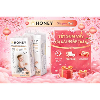 [CÓ QUÀ] Bỉm/tã HONEY dán/quần NB66/S52/M46/M52/L48/XL44/XXL42/XXXL40/XXXXL38-MOMO DIAMOND