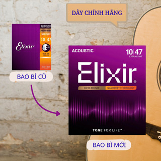 Dây đàn guitar acoustic Elixir (Nanoweb) size 11 chất lượng