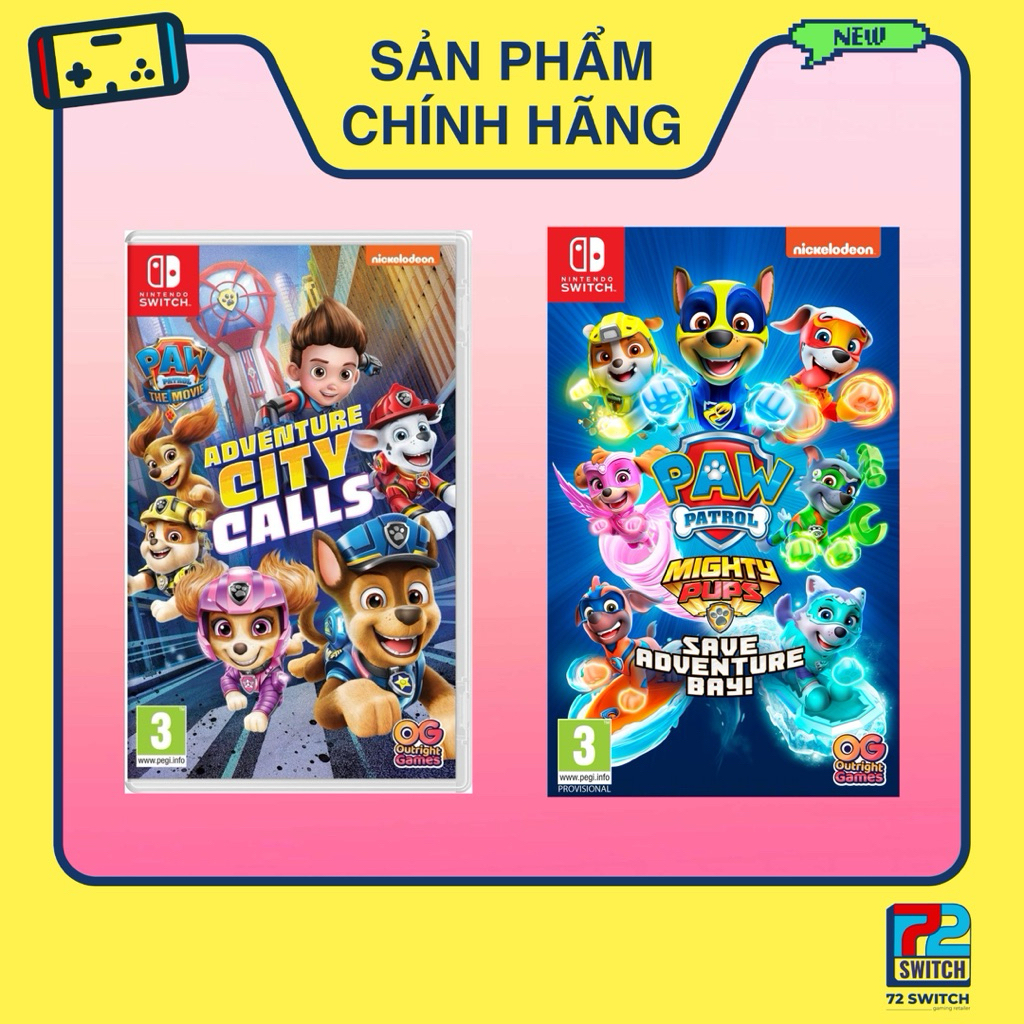 Băng Game PAW Patrol Mighty Pups Save Adventure Bay & PAW Patrol The Movie: Adventure City Calls