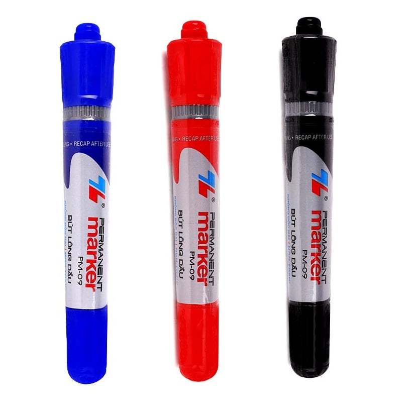 (Set 2c) Bút Lông Dầu FO-PM09 xanh/đỏ/đen