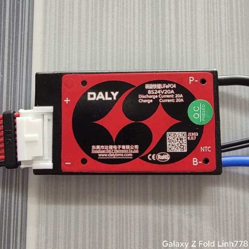 mạch 8s 24v daly hệ pin 3.2v 20A