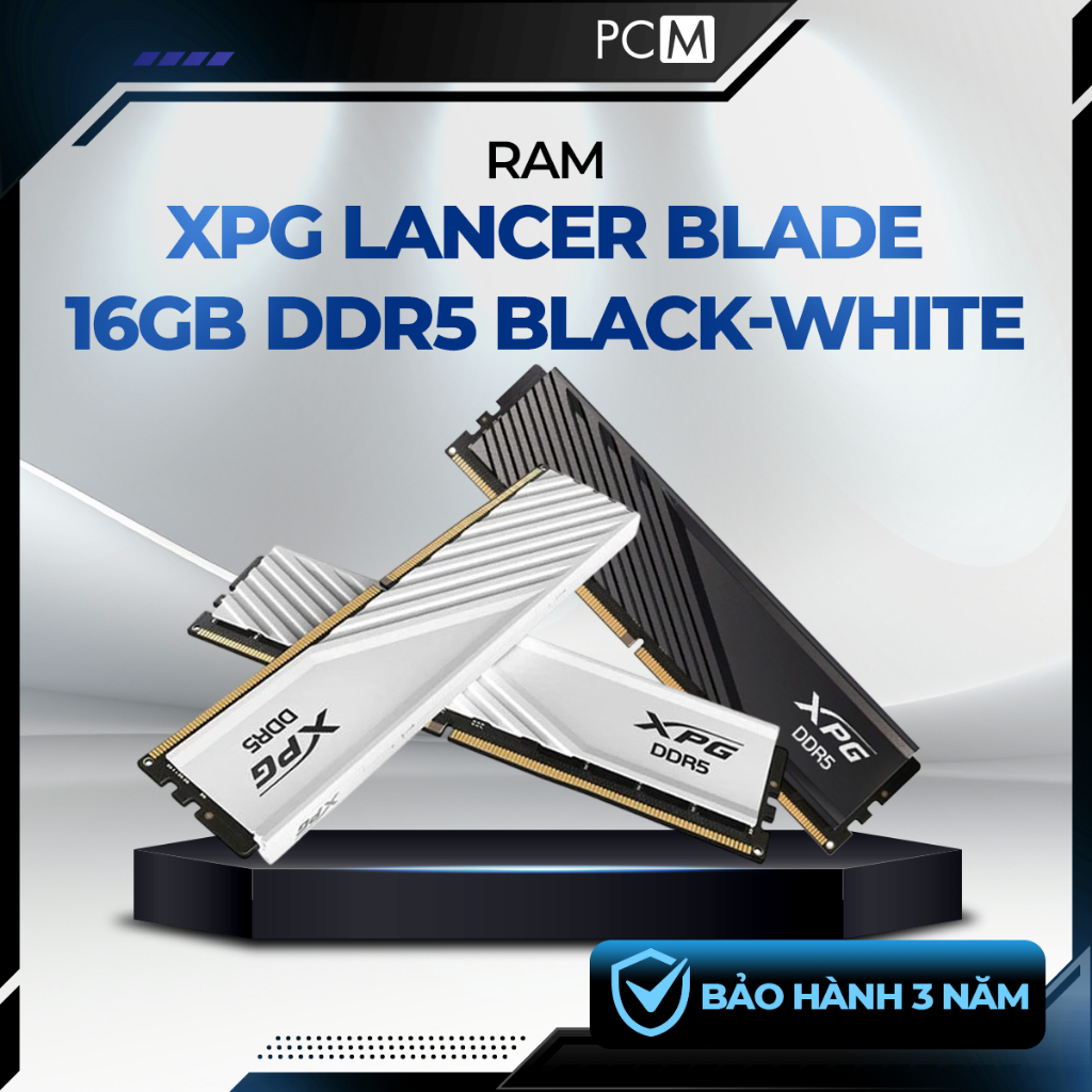RAM XPG Lancer Blade 16GB DDR5 5600MHz (1x16GB) Black-White AX5U5600C4616G-SLABBK