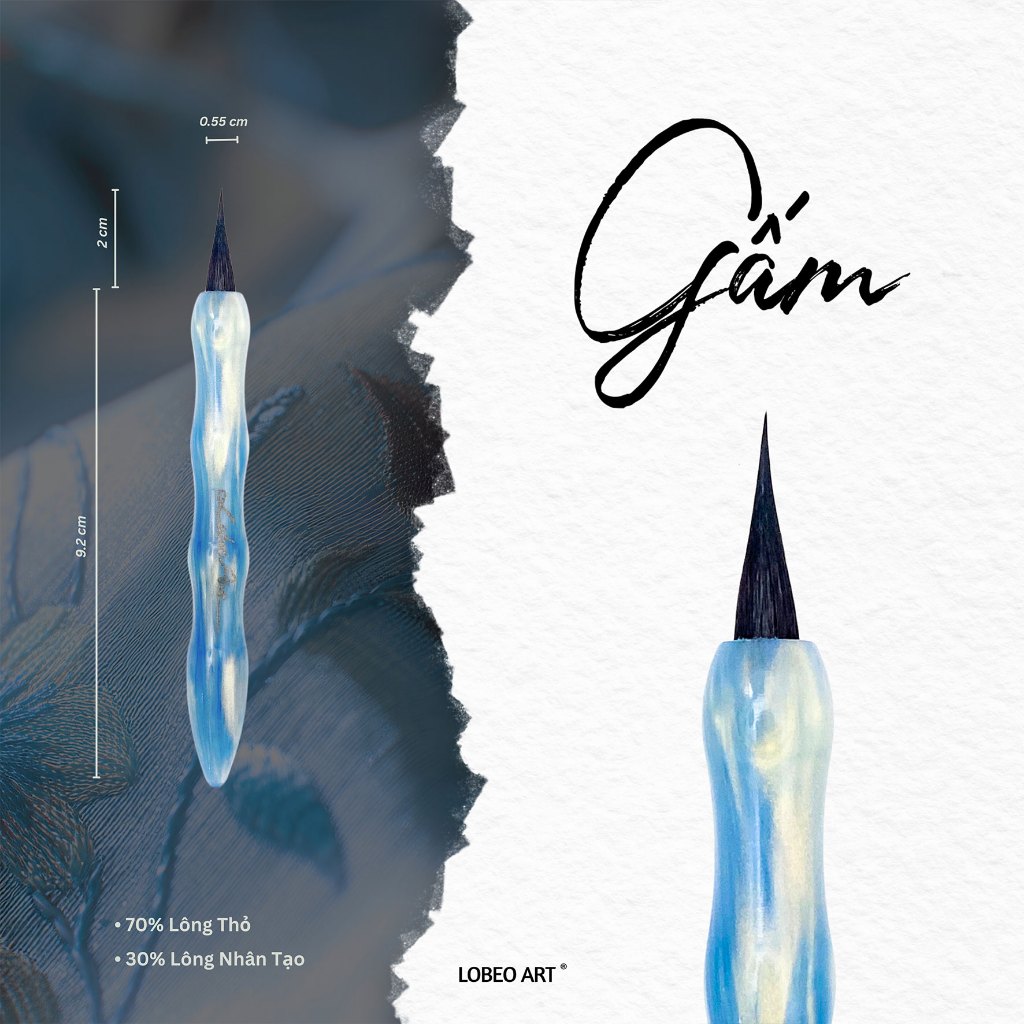 [LOBEO] Cọ vẽ thư pháp Lobeo - Gấm