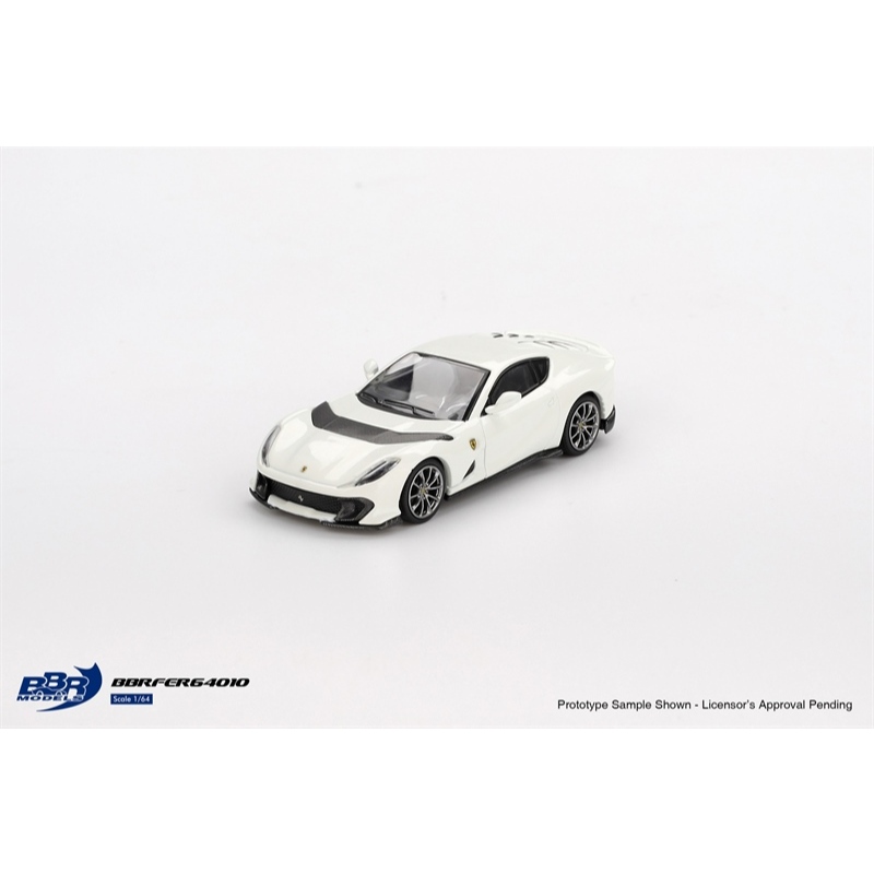 Mô hình xe Ferrari 812 Competizione Bianco Avus tỉ lệ 1:64 BBR BBRFER64010