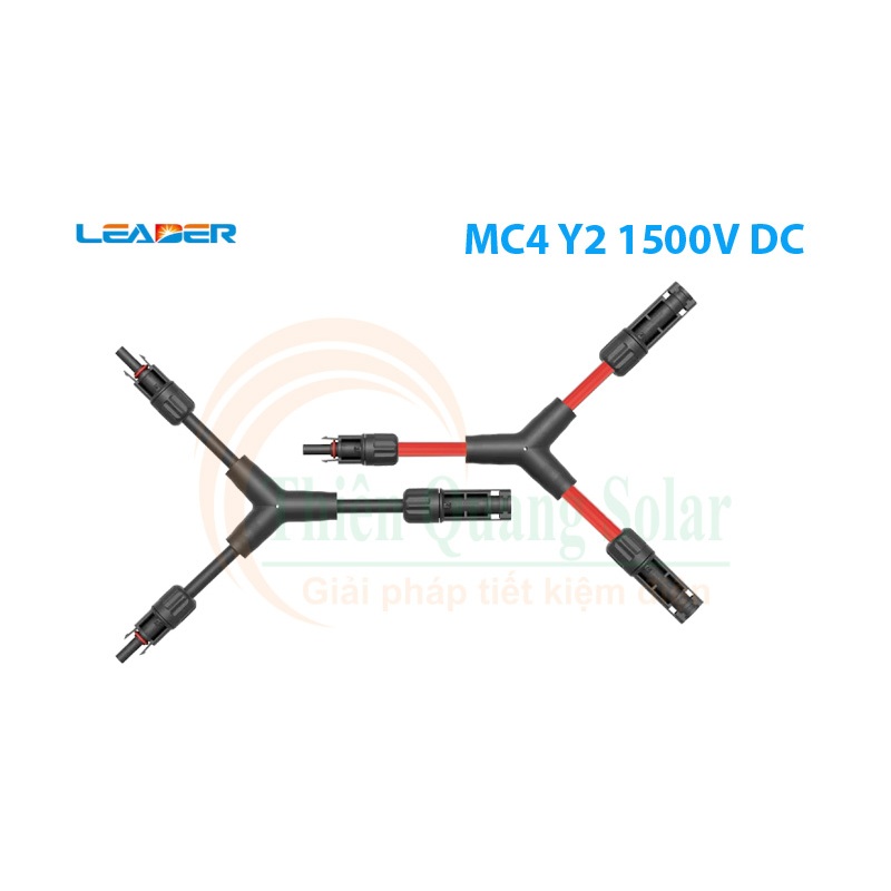 Jack MC4 Y2 1500V DC dây cáp 6mm hãng Leader