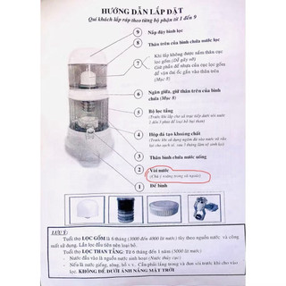 Bình lọc nước Legend 23L (trắng)