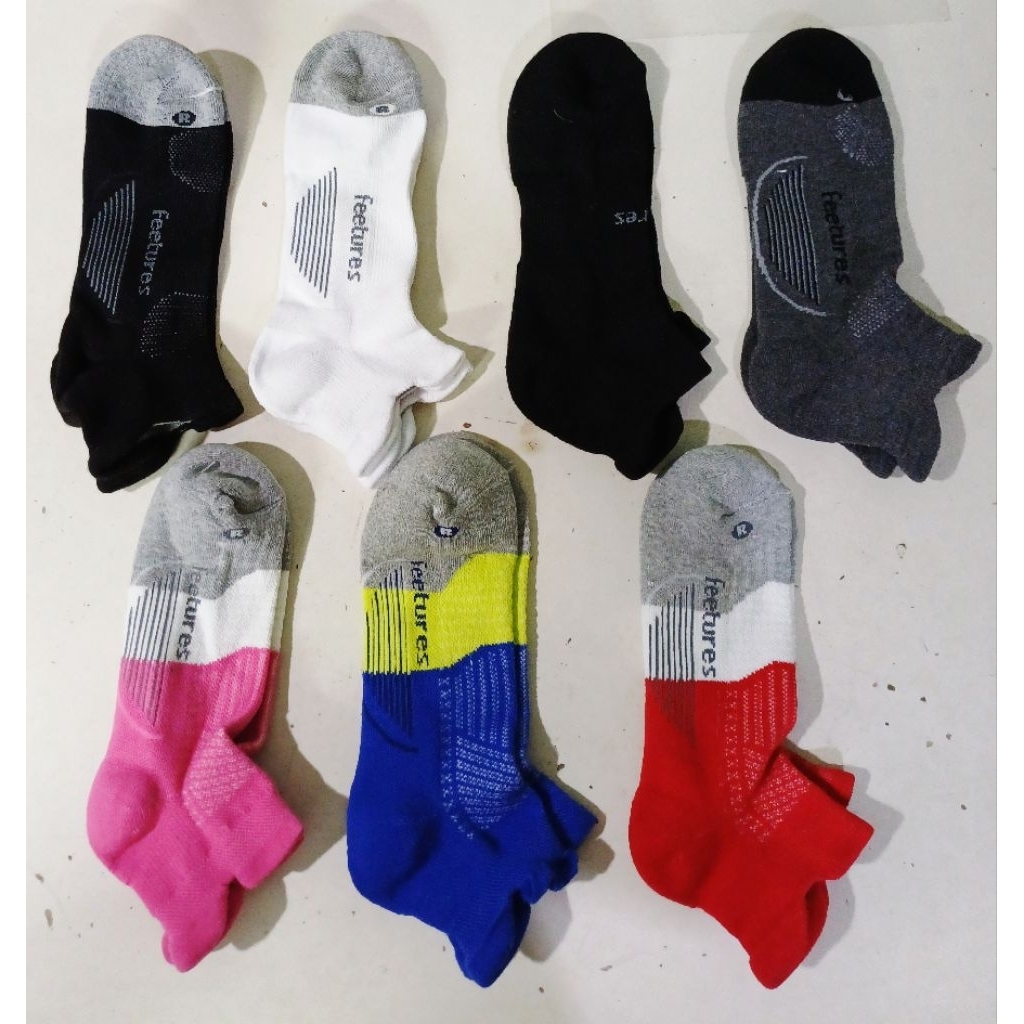 Vớ thể thao chạy bộ dày dặn hàng VNXK Feetures size 36-43 ( 8 màu)