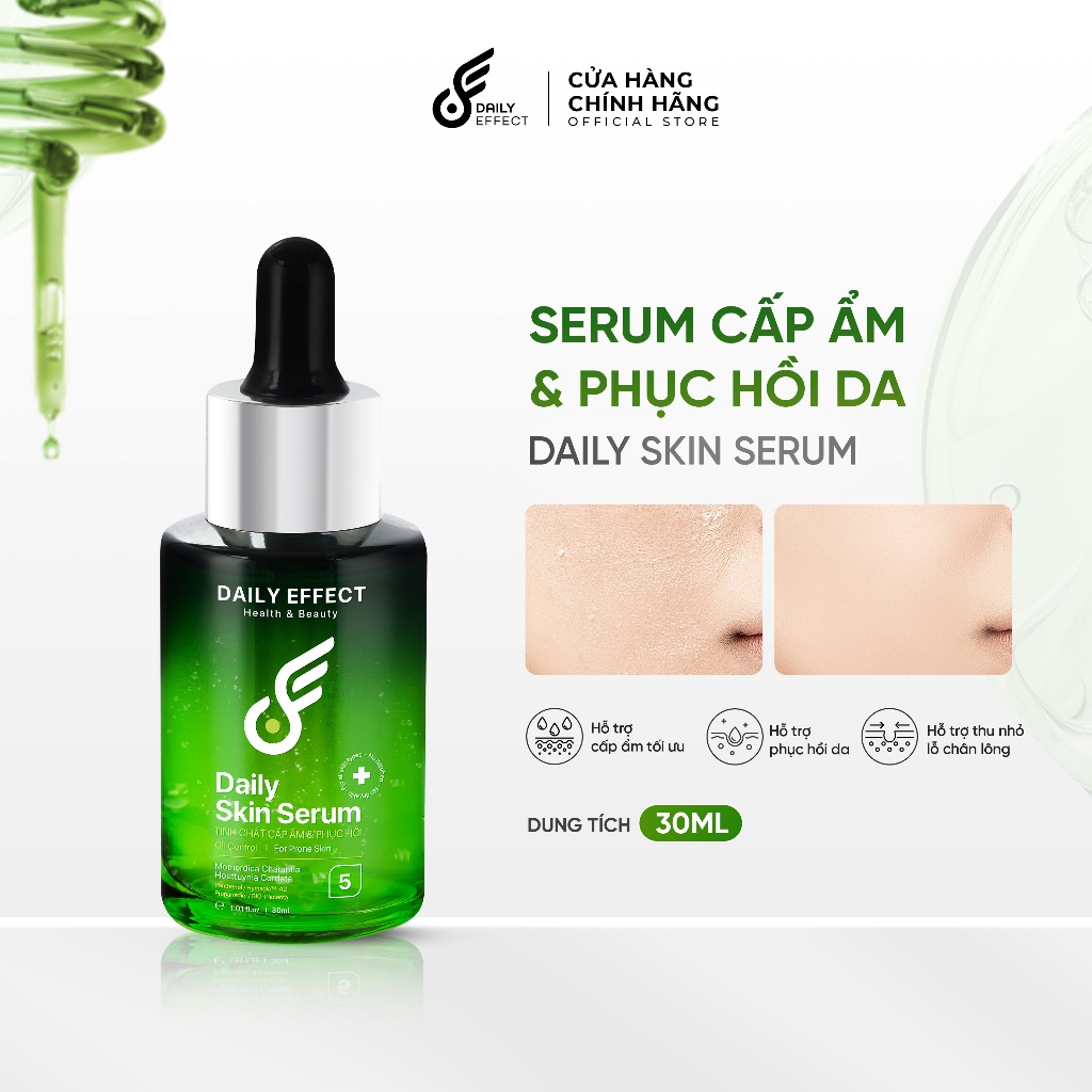 [FLASHDEAL 199K] [Serum HA & B5 Cấp Ẩm & Làm Dịu Da] DAILY EFFECT Daily Skin Serum (30ml)
