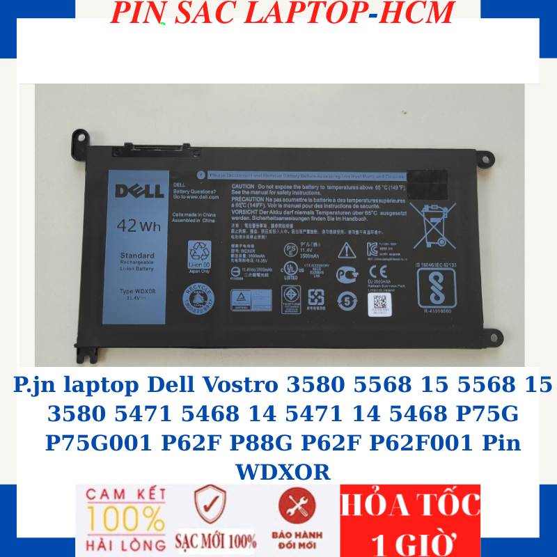 Sạc Pin Dell Vostro 5568 15 5568 15 3580 5471 5468 14 5471 14 5468 P75G P75G001 P62F P88G P62F P62F0