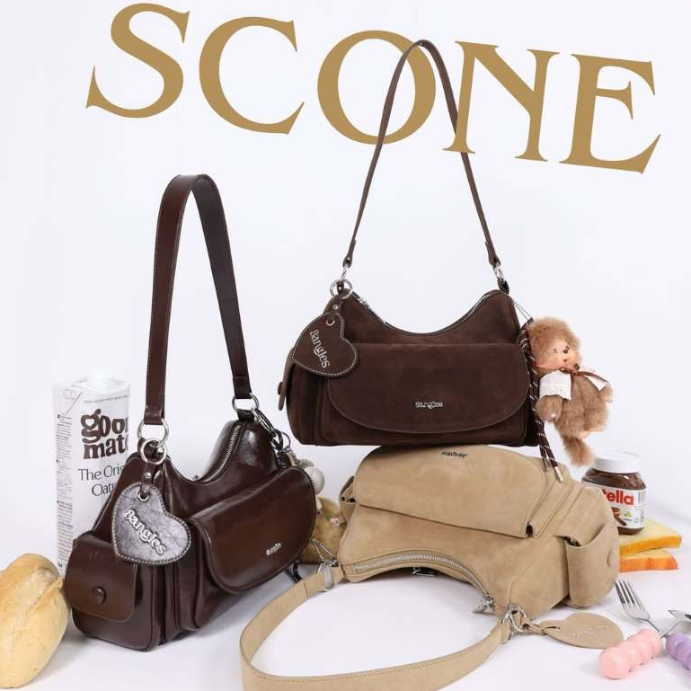 [SẴN] Túi Đeo Vai 8angles Scone 11 Inch Tặng Kèm Dây Đeo Chéo + Charm Tim