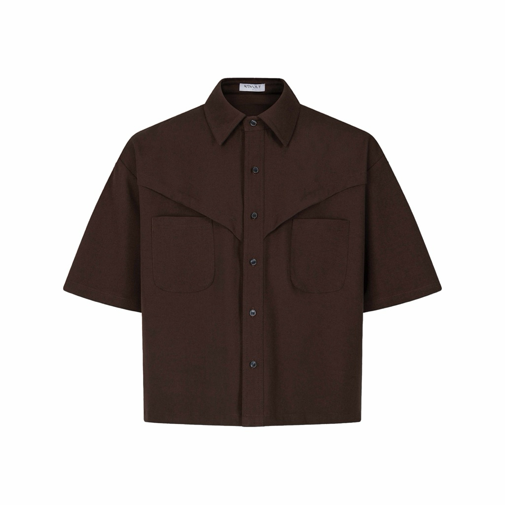 REVOLT | ÁO SƠ MI BOXY "AERIS BOXY SHIRT" *Deep Merlot