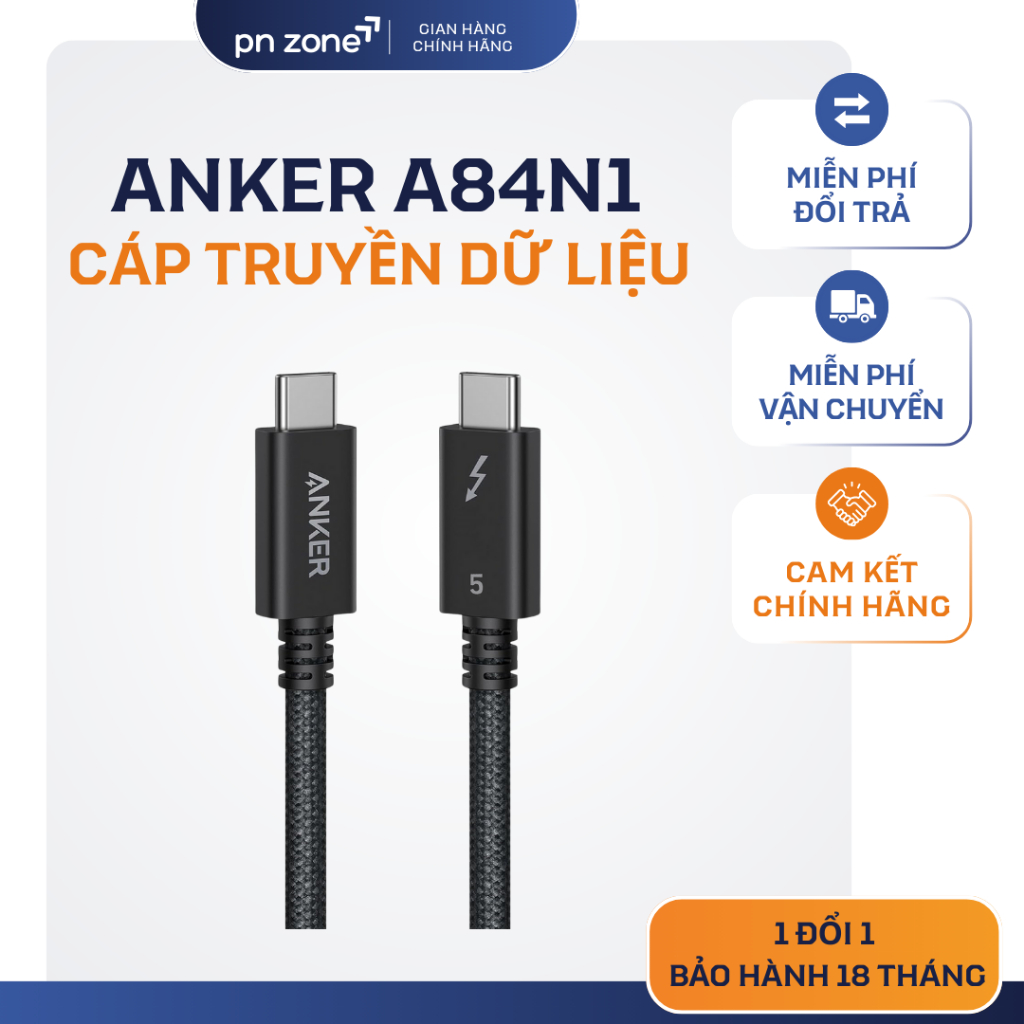 Cáp Sạc Anker Prime 240w Cực Nhanh 80Gbps - Chính Hãng 18 Tháng.