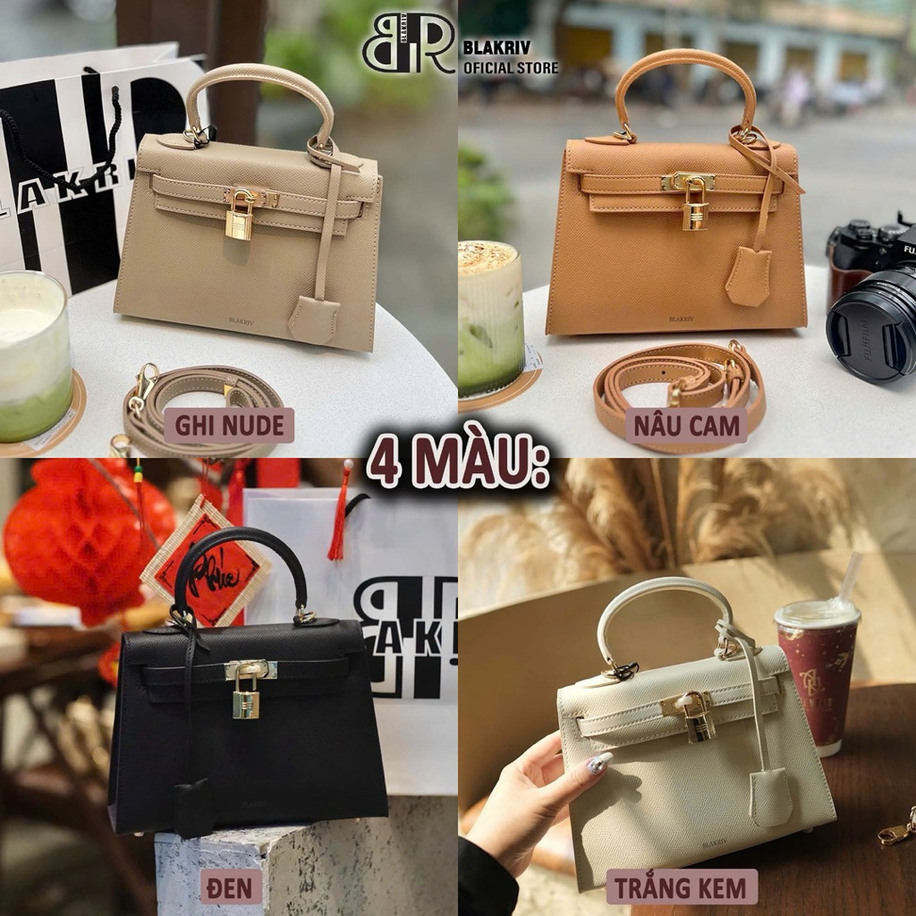 Túi xách nữ Blakriv Aster 4 màu trắng, ghi, đen và cam nude xinh xắn