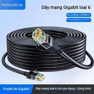 Cáp Ethernet Gigabit loại Category 6, đã được bấm đầu nối sẵn ở cả hai đầu, có các chiều dài 3m, 5m, 10m, 15m, 20m, 25m