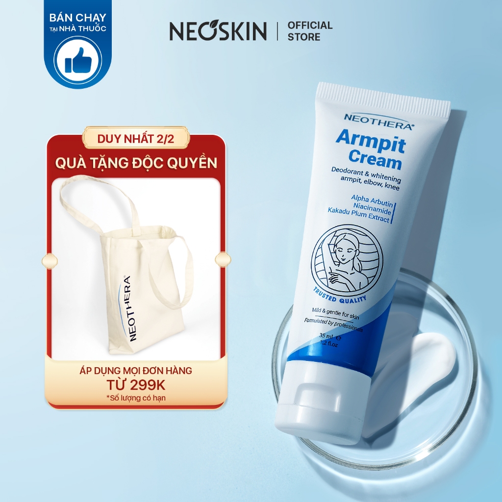 Kem Giảm Thâm ARMPIT CREAM Giúp Dưỡng Trắng Làn Da Sạm Ở Vùng Nách Mông Bikini Khuỷu Tay Đầu Gối 35g