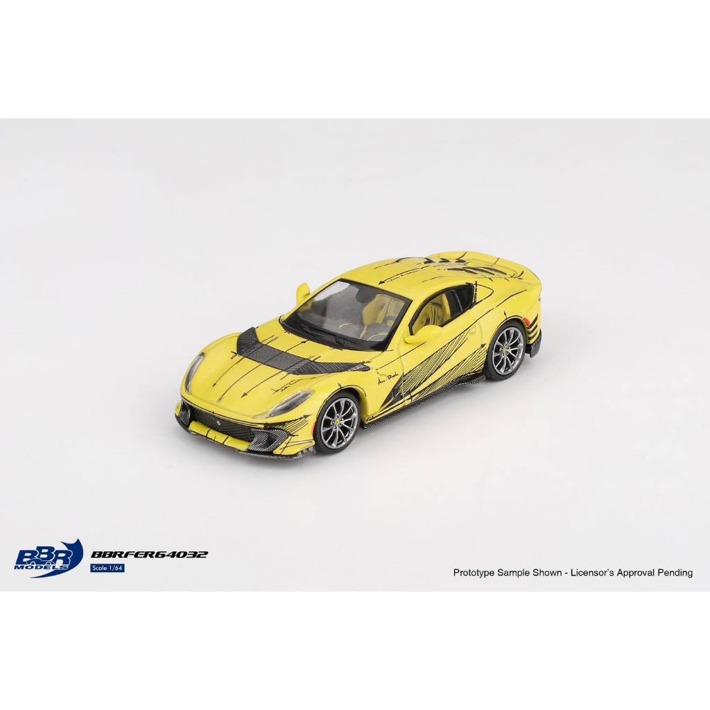 Mô hình xe Ferrari 812 Competizione Tailor Made tỉ lệ 1:64 BBR models BBRFER64032