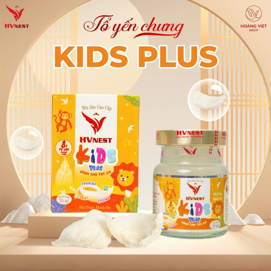 Combo 10 Hũ Yến Sào Ăn Ngon Cho Bé Kids Plus 30% Tổ Yến