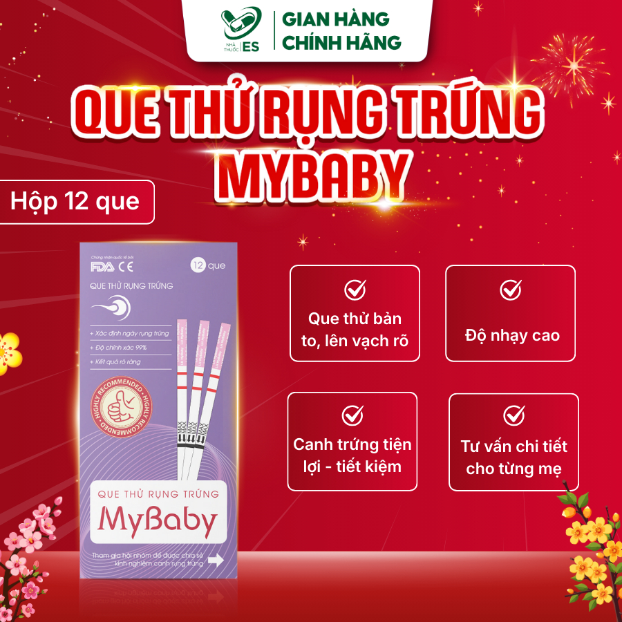 Que Thử Rụng Trứng MyBaby | Chính Xác, Giá Rẻ, Bản To, Dễ Nhìn