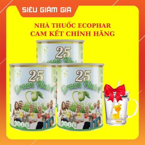 [COMBO 3 LON ] Sữa Hạt Ngũ Cốc 25 Green Nutri Thành Phần 25 Loại Hạt Đậu - Dạng Lon 750gr - NT ECOPH