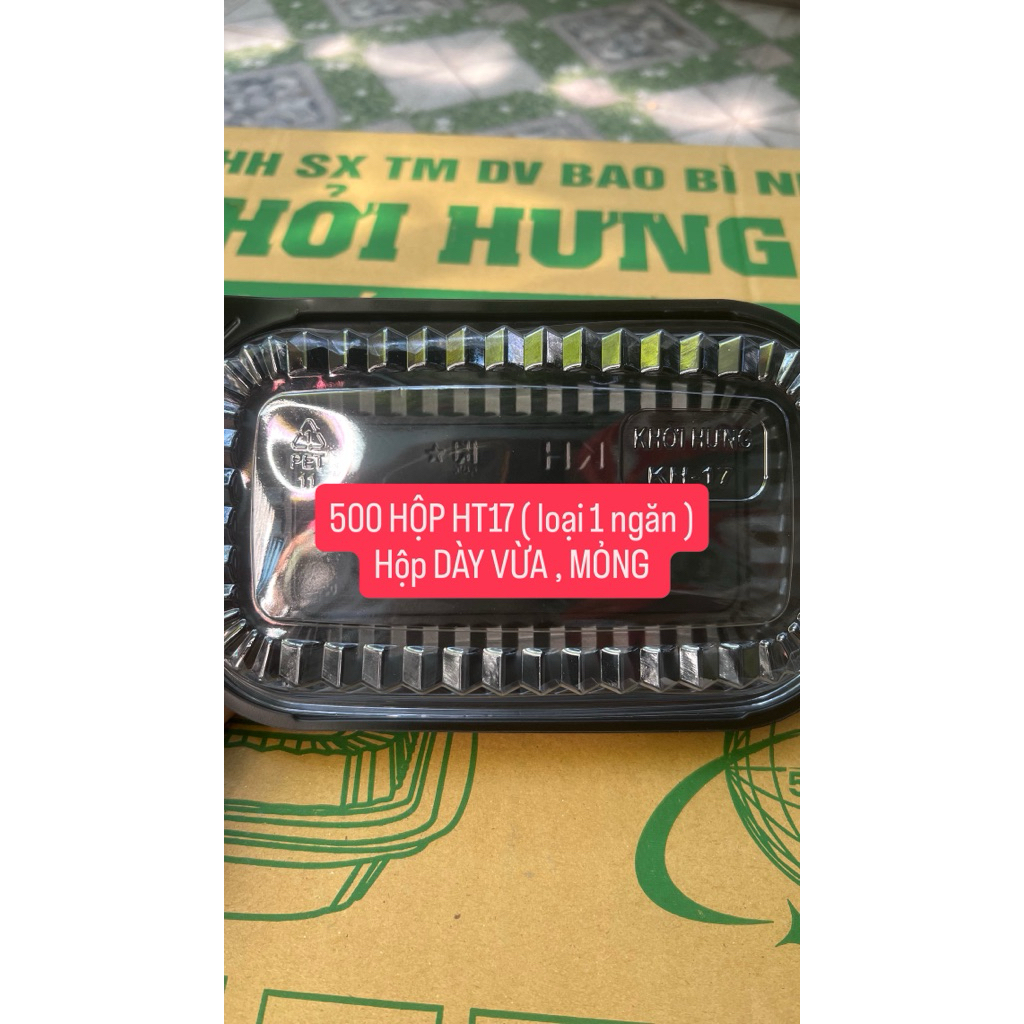 [ GIÁ RẺ - QUẬN 8 ] SỈ 500HỘP HT17 ( LOẠI 1 ngăn )