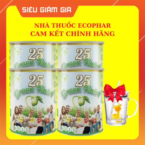 Combo 4 Hộp Sữa Hạt Ngũ Cốc 25 Green Nutri 750gr - NT ECOPHAR
