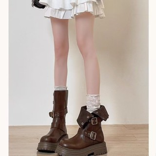 [HÀNG SẴN QC] Boot Kỵ Sĩ thời trang nữ 2 màu NÂU ĐEN