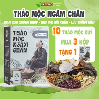 Thảo mộc ngâm chân DETONIC 10 vị thảo dược, giúp hỗ trợ giảm đau nhức, thải độc và ngủ ngon hơn