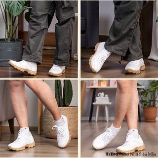 [8CM] Giày Cao Nam T&Tra T150 Trắng - Nhẹ Hơn và Ít Dốc Hơn