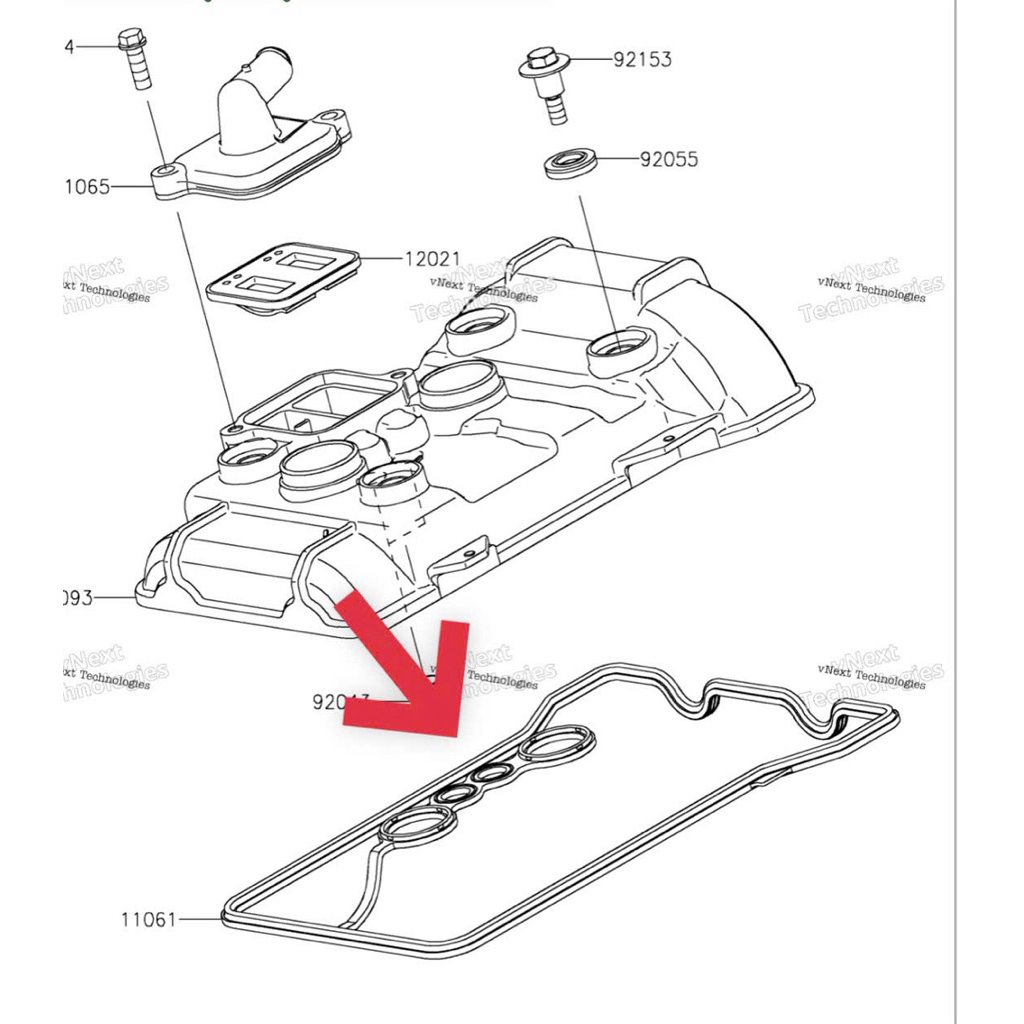 gioăng nắp đầu Kawasaki Ninja 400 Z400