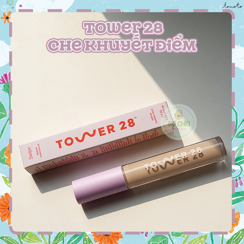 Che khuyết điểm tower28 beauty Swipe All-Over Hydrating Serum Concealer with 18-HR Wear