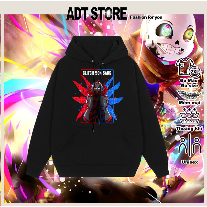 Áo Hoodie Glitch Sans 504 - Speakerman Titan Skibidi Toilet cực đẹp