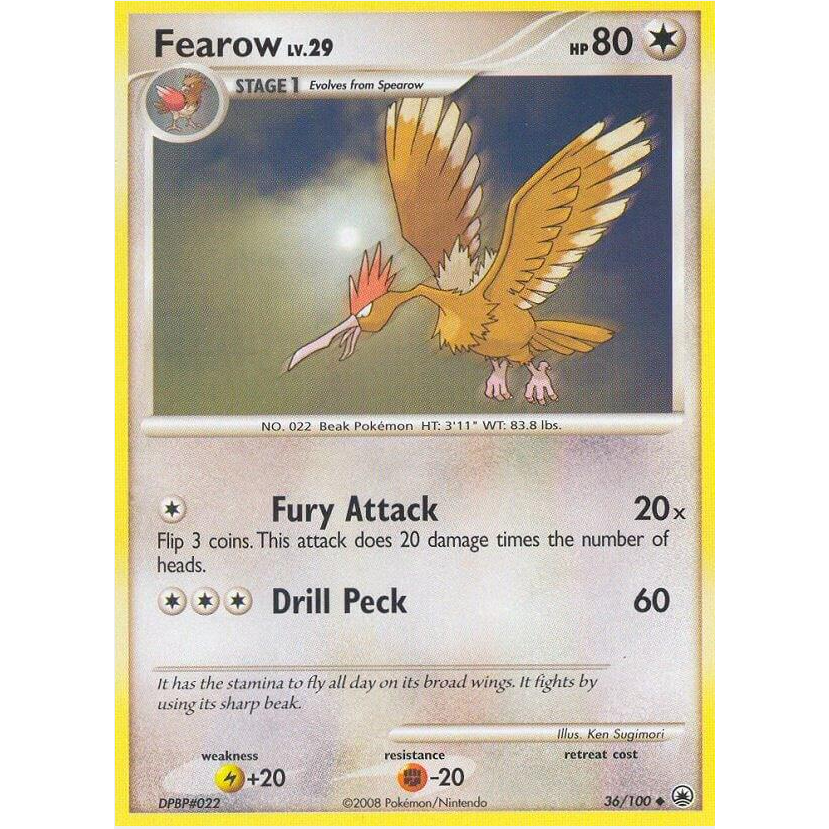 [Thẻ bài Pokemon TCG] Fearow - 36/100 - Uncommon