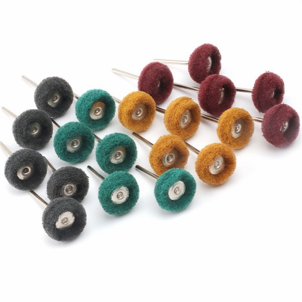 Chổi cước xoắn đánh bóng nhựa Chải đánh bóng Bánh xe đánh bóng chà nhám máy