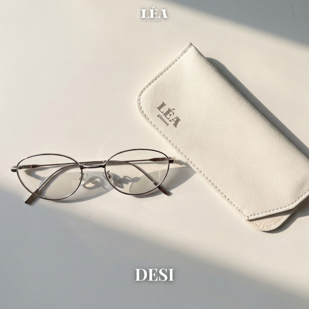 Kính mắt kim loại chuyên lắp cận LÉAGLASSES kính DESI cao cấp Bayonetta Y2K Oval Vintage HOT TREND | BigBuy360 - bigbuy360.vn