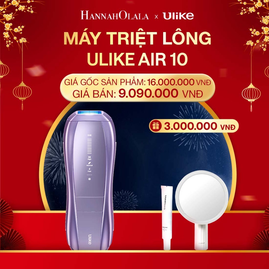 [Hannah Olala Live] Máy triệt lông Ulike Air 10 công nghệ làm mát Ice Cooling IPL Sapphire Tím
